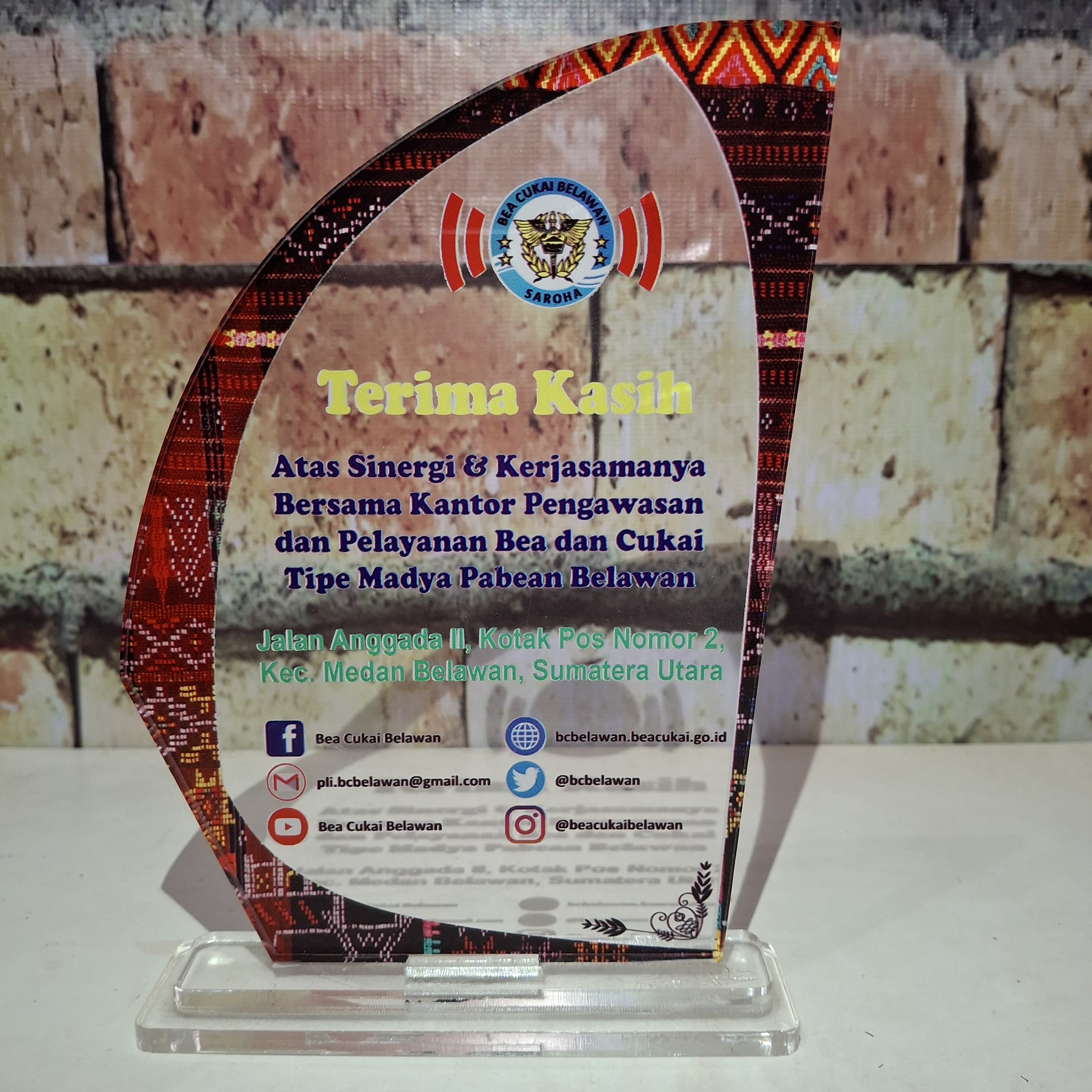 Plaque/Plakat BC BELAWAN